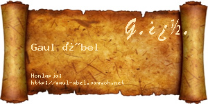 Gaul Ábel névjegykártya