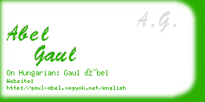 abel gaul business card